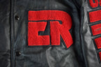 Vintage 1990s Collegiate Leather Varsity Jacket Men's 2XL