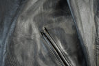 Vintage 1990s Genuine Leather Biker Jacket Adult Large