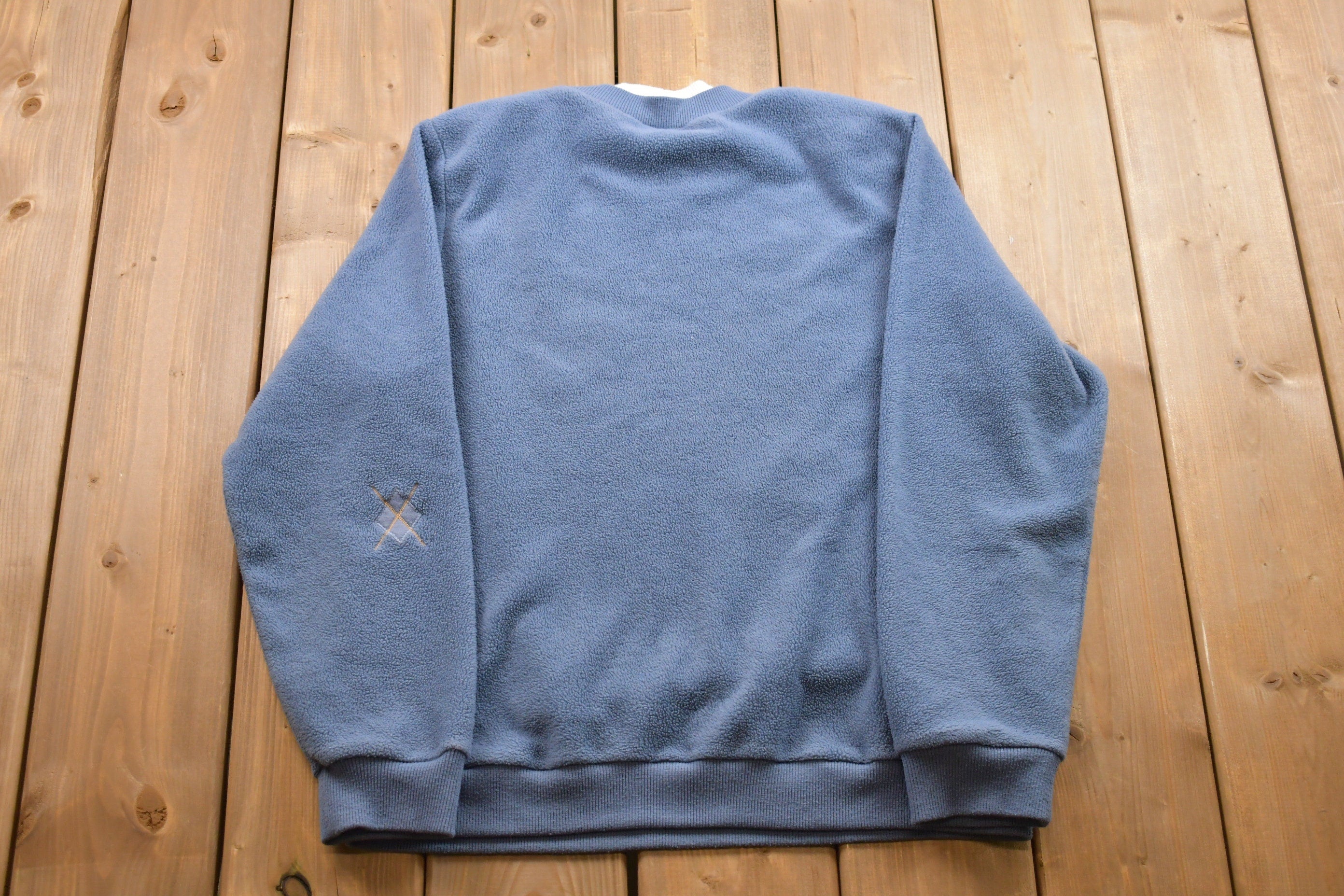 Vintage 1990s Double Collared Fleece Sweater