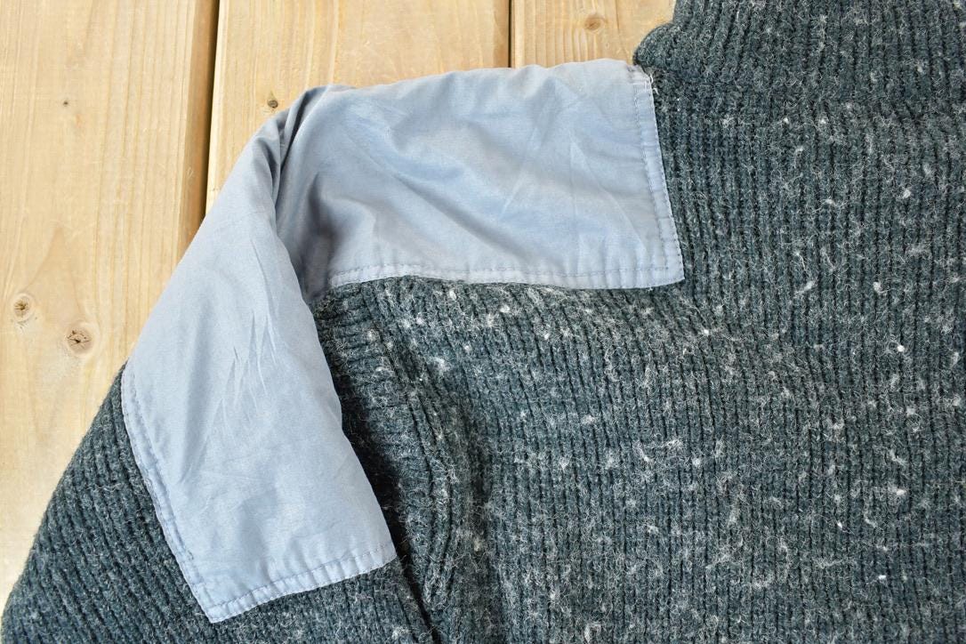 Vintage 1990s Bocci Wool Knit Abstract Pattern Crewneck Sweater