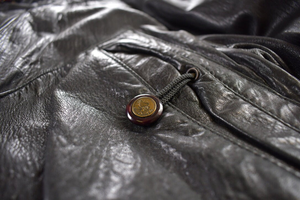 Vintage 1980s Mario Zeli Leather Jacket