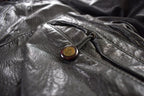 Vintage 1980s Mario Zeli Leather Jacket