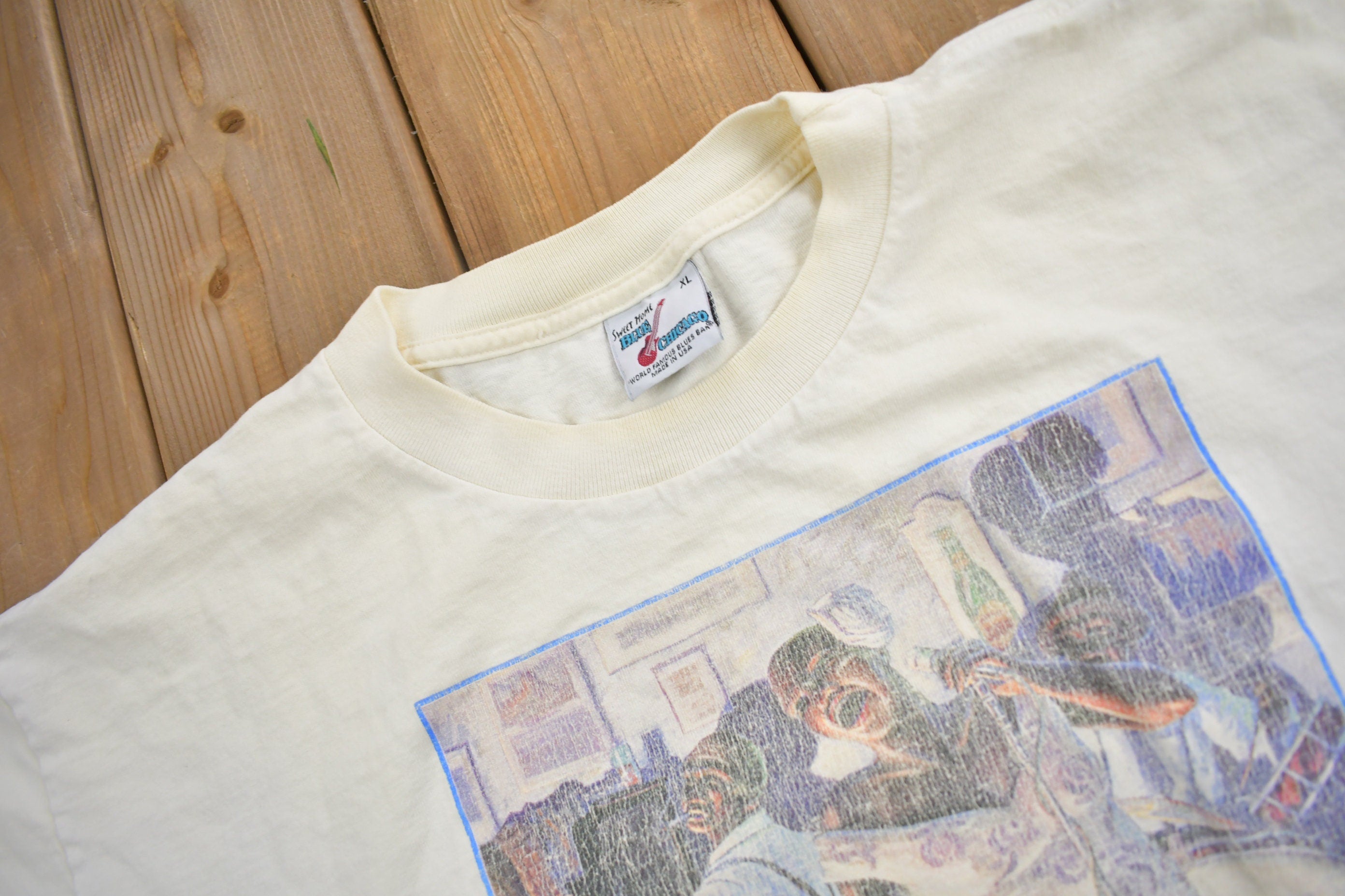 Vintage 1993 Sweet Home Blue Chicago T-Shirt