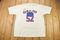 Vintage 1990s Raw Pep #52 New York Giants NFL Graphic T-Shirt