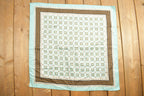 Vintage 1980s Abstract Gridded Pattern Scarf