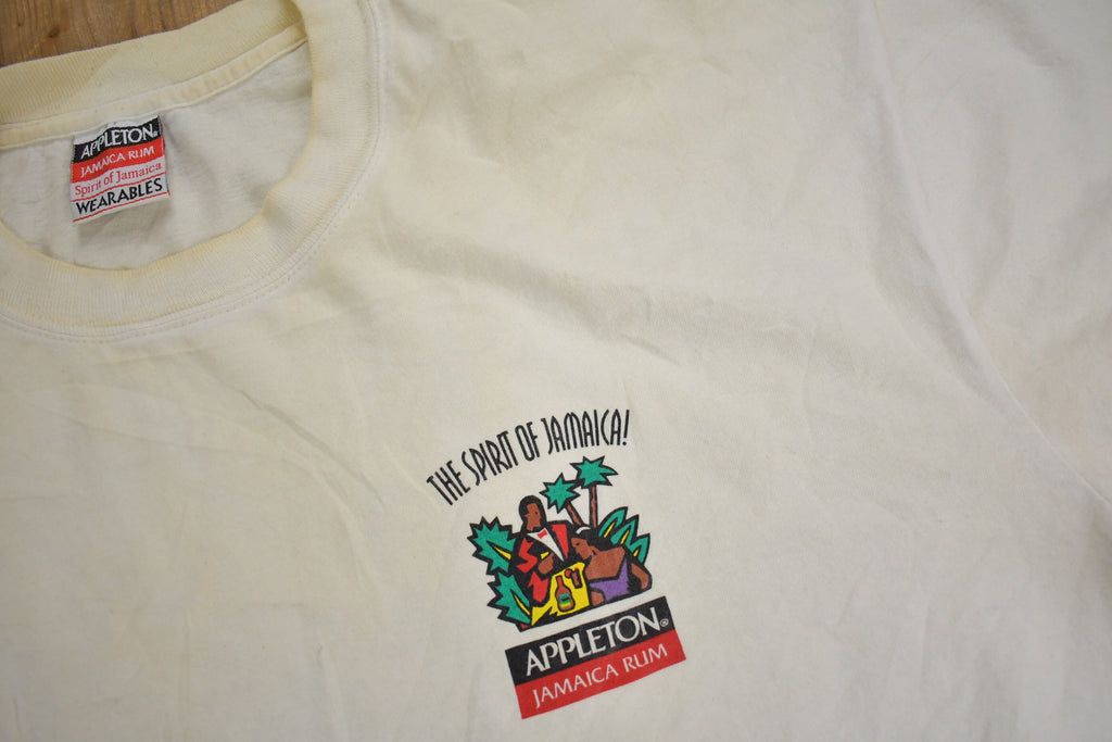 Vintage 1990s Appleton Jamaica Rum Graphic T Shirt