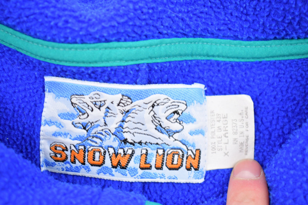 Vintage 1990s Snow Lion T-Snap Fleece Sweater