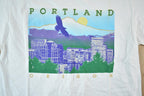 Vintage 1990s Portland Oregon Bald Eagle Souvenir T-Shirt Mens Small