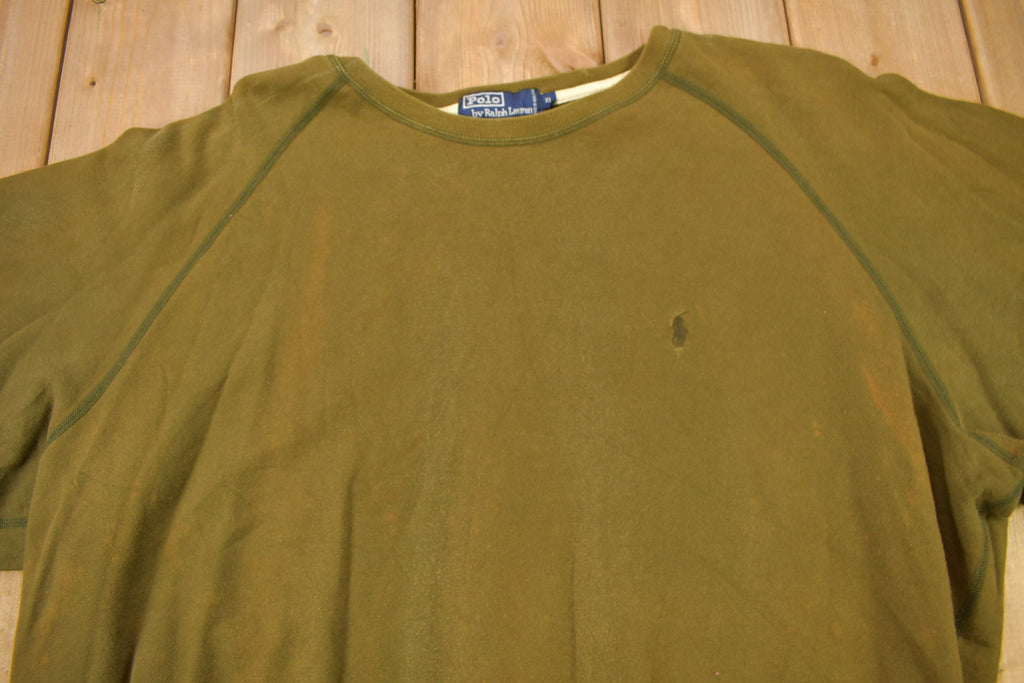 Vintage 1980s Polo Ralph Lauren Small Pony Raglan Crewneck Sweatshirt