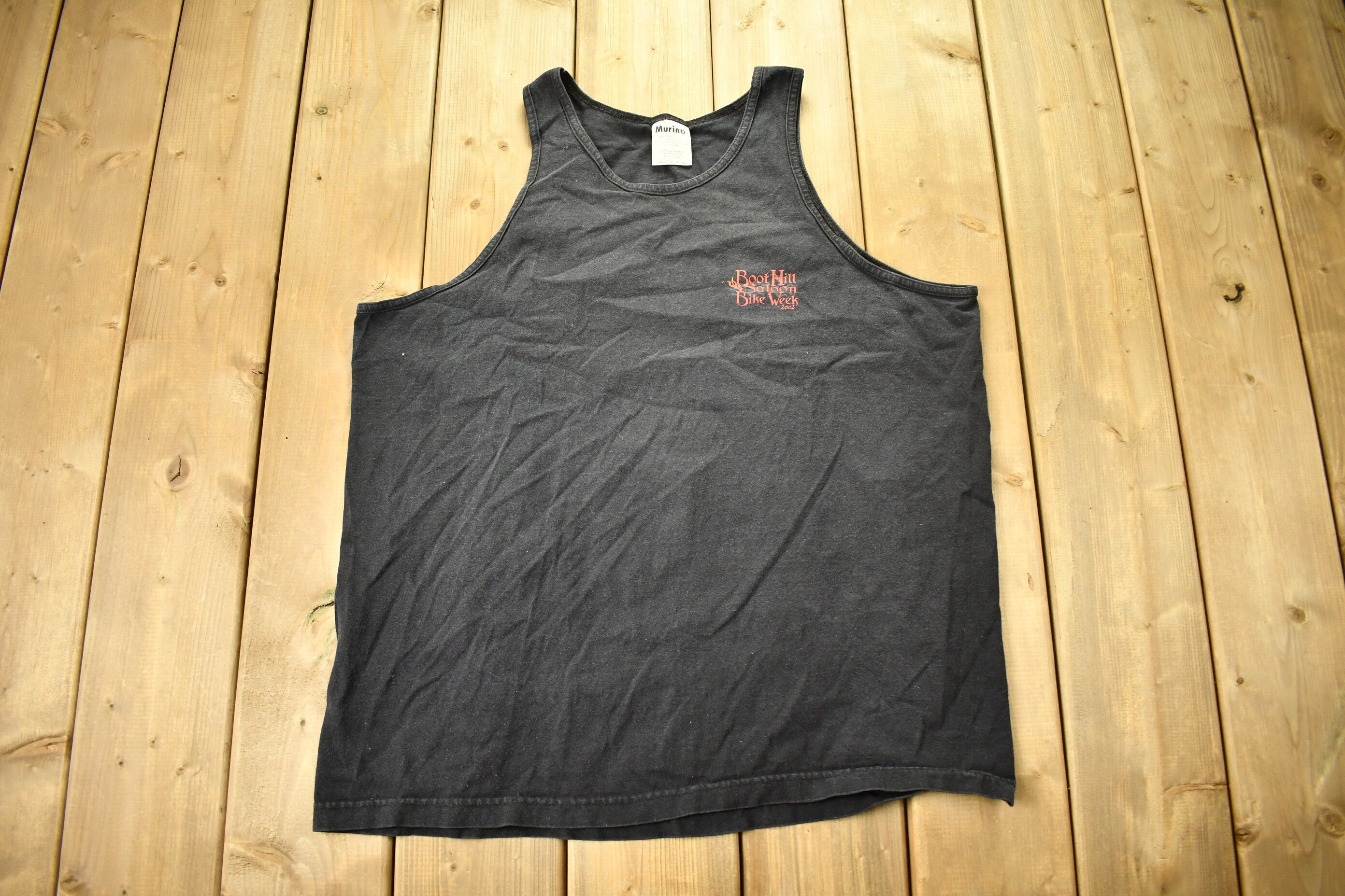 Vintage 2002 Boot Hill Saloon Daytona Beach Florida Tank Top Shirt
