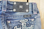 Vintage Y2K Miss Me Bedazzled Low Rise Jeans Size 26x31
