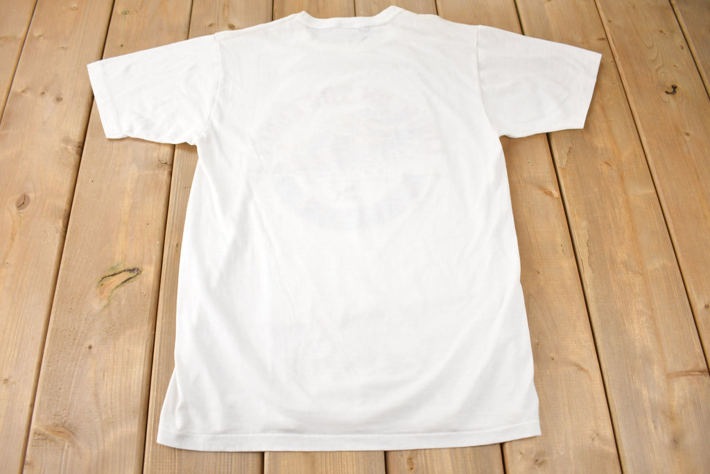 Vintage 1988 Livin' On The Edge Kayakers Single Stitch Puma Graphic T Shirt Made In Canada