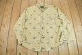 Vintage 1990s Woolrich Moose All Over Pattern Button Up Shirt