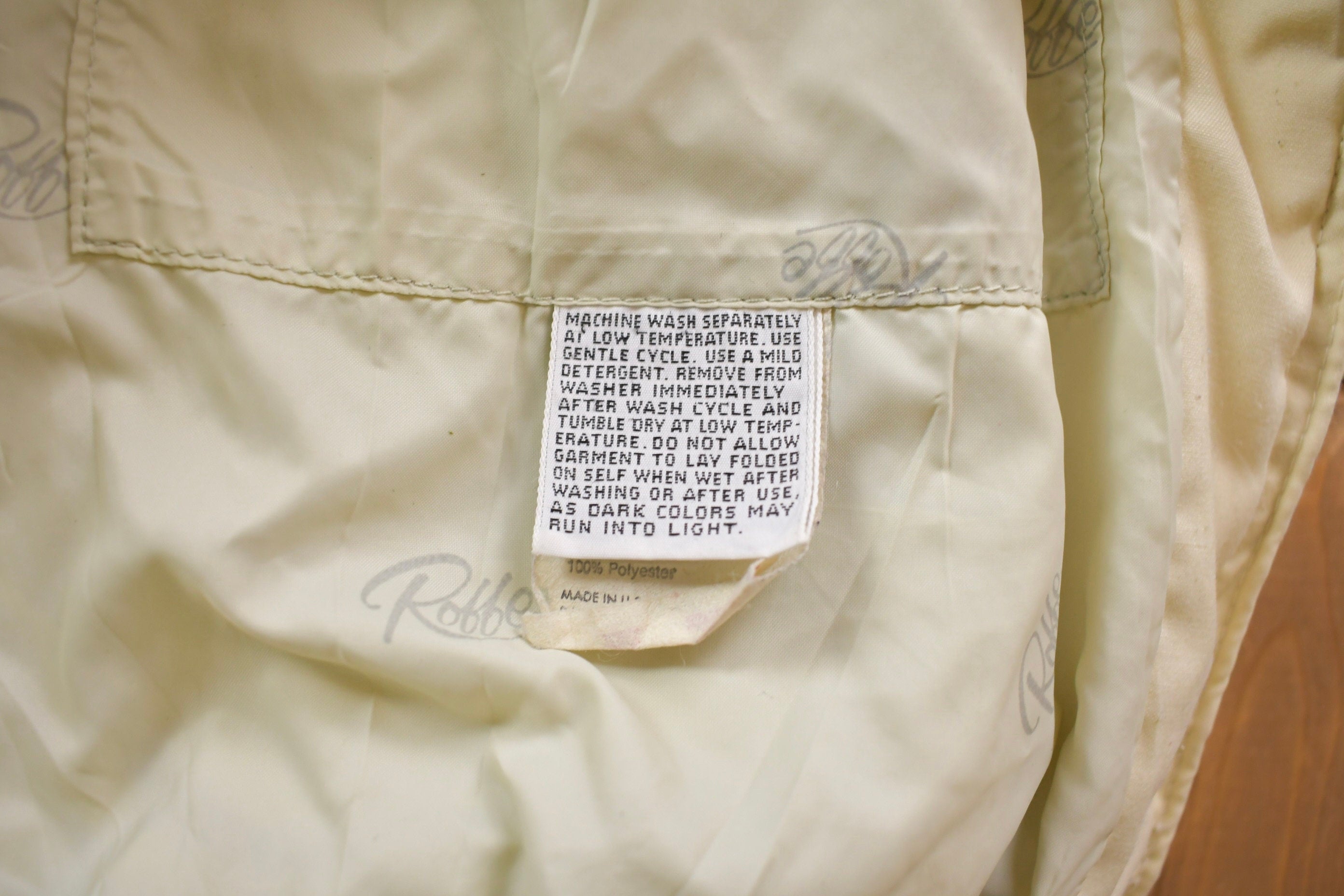 Vintage 1990s Robbe White Bomber Jacket