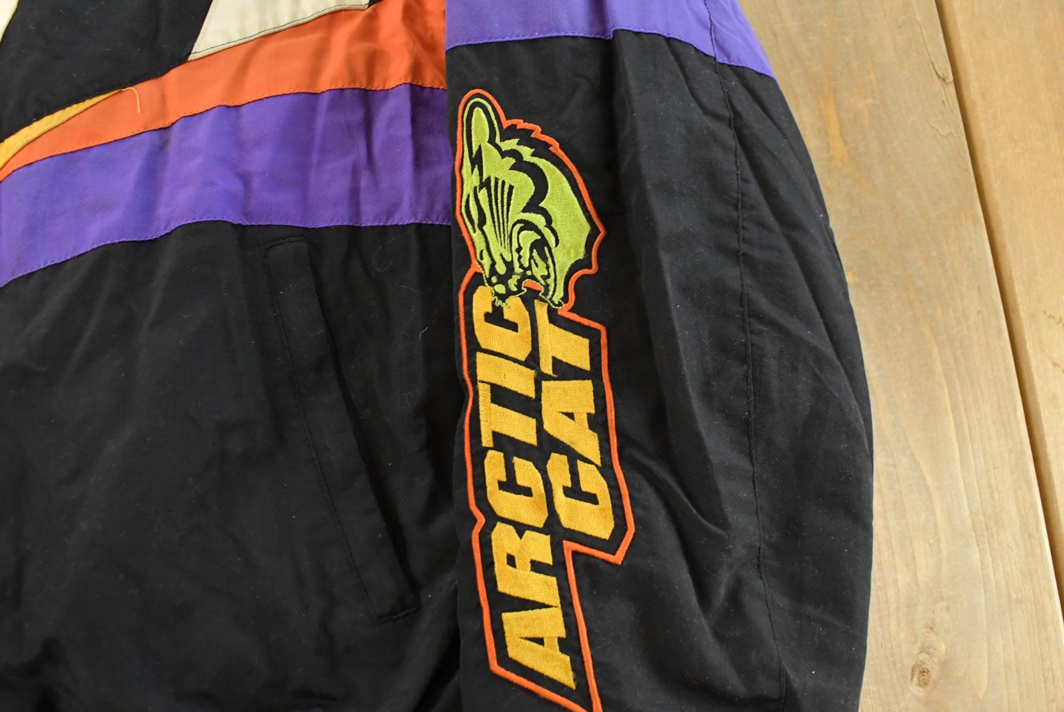 Vintage 1990s Arctic Cat Snowmobile Racing Jacket Men's 2XL
