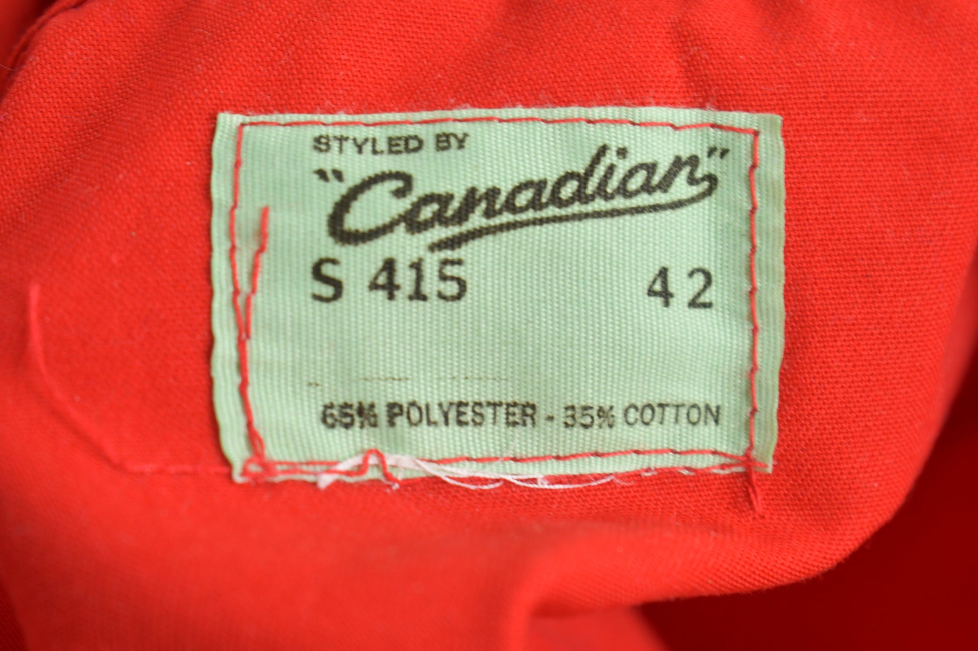 Vintage 1980s Canadian Red Coveralls