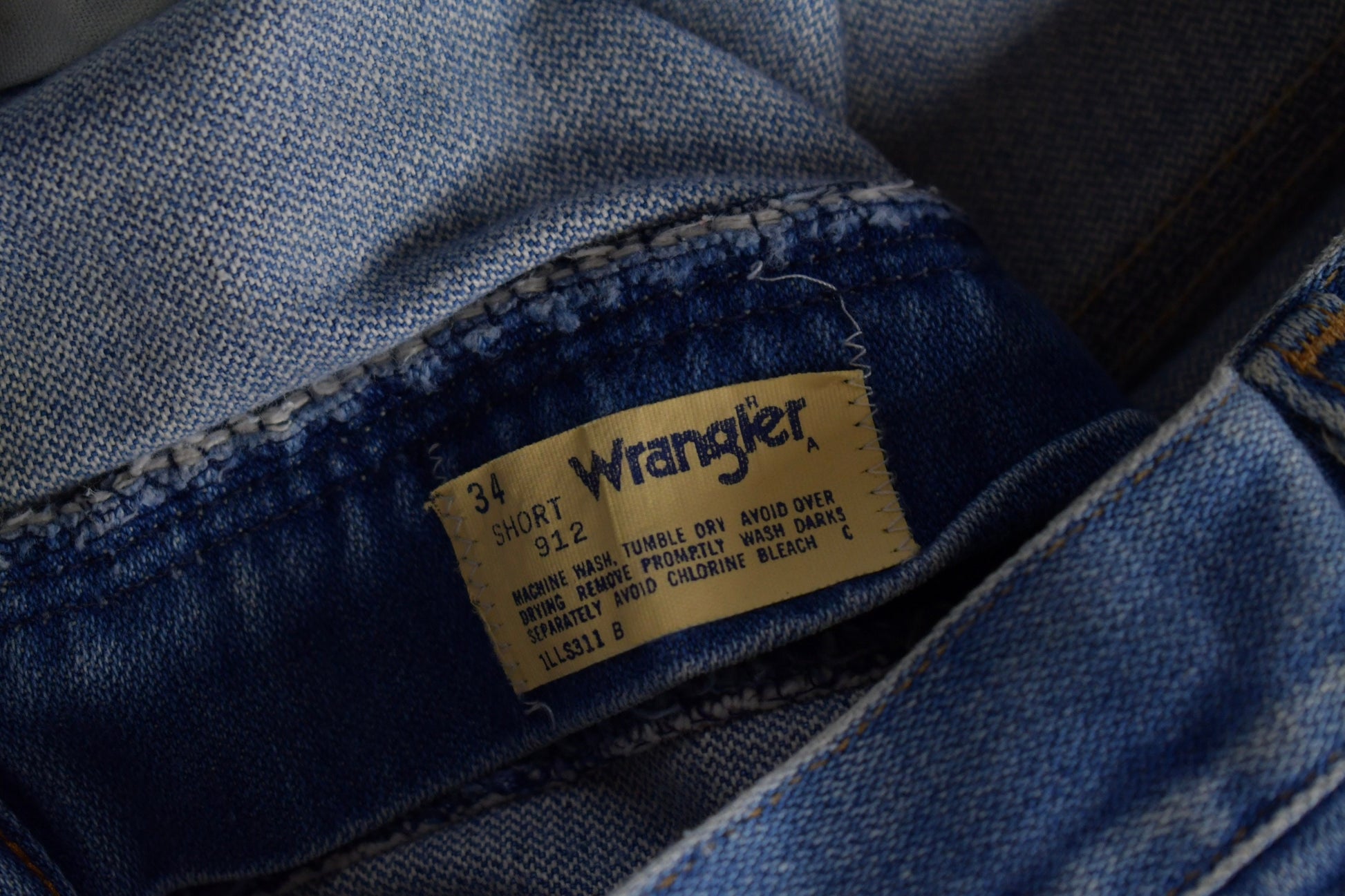 Vintage 1970s Wrangler Western Style Jeans Size 34 x 28