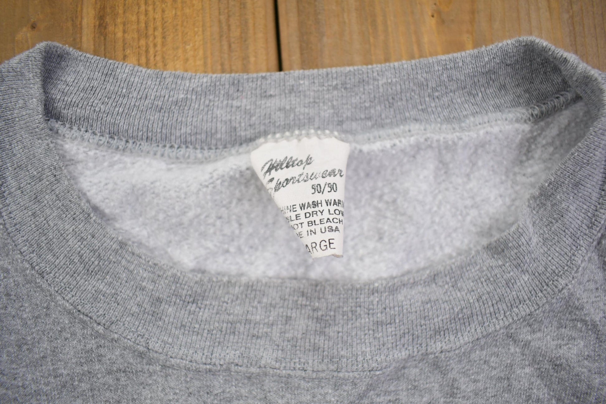 Vintage 1990s Blank Crewneck Sweatshirt Made In USA - Large