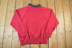 Vintage 1990s Bear Collector Collared Crewneck Sweater