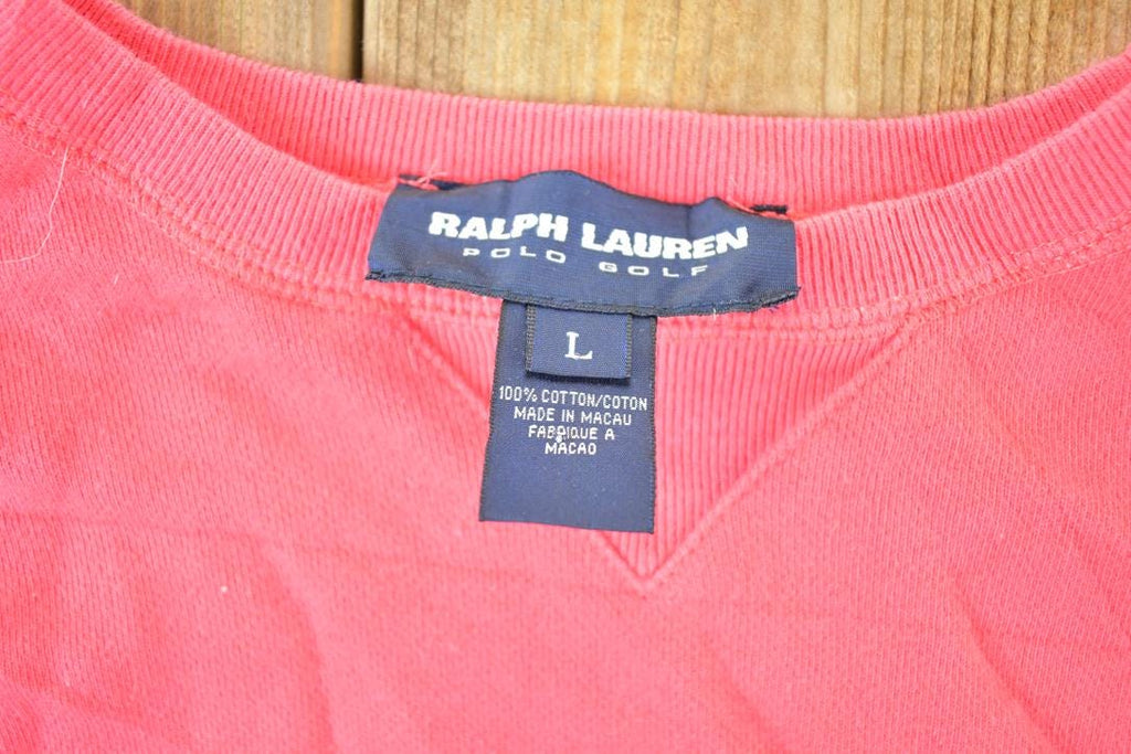 Vintage 1990s Ralph Lauren Polo Golf Crewneck Sweatshirt Mens L