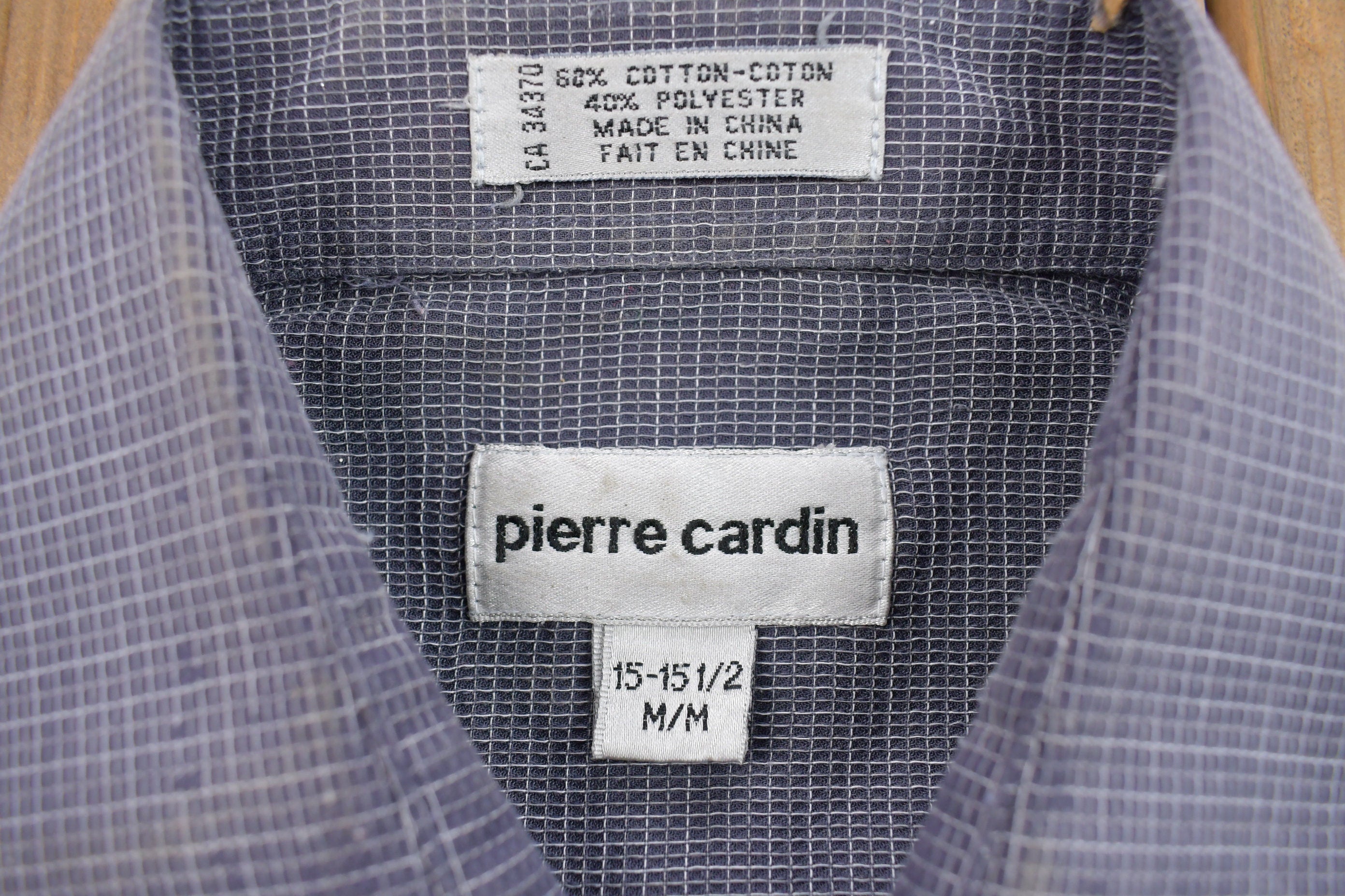 Vintage 1990s Pierre Cardin Button Up Dress Shirt
