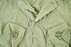 Vintage 1980s Military Button Up Shirt Mens M