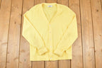 Vintage 1970s Royal Golf Clothing Cardigan Sweater Men's S