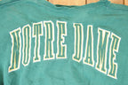 Vintage 1990s Notre Dame Embroidered University Crewneck Sweater Mens XXL