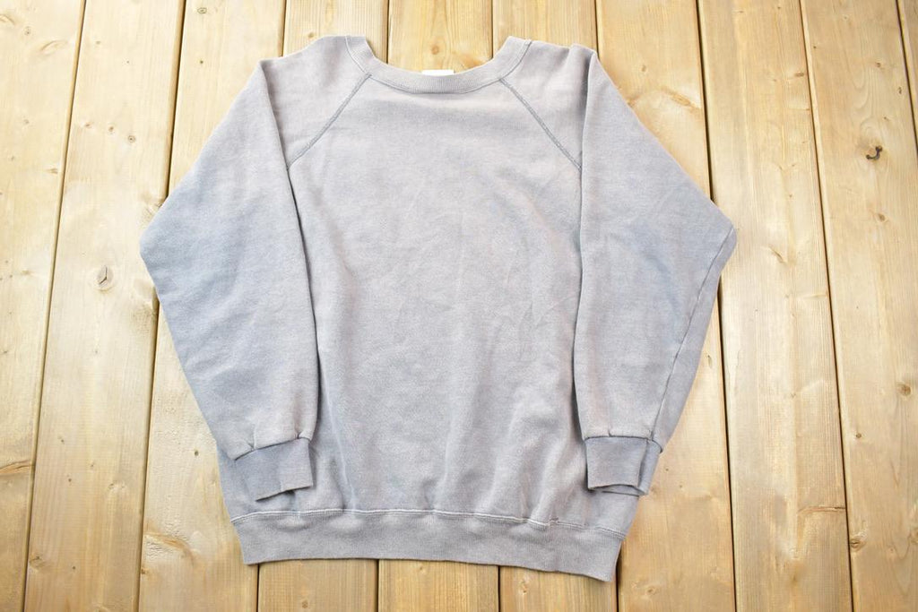 Vintage 1990s Blank Gray Crewneck Sweatshirt