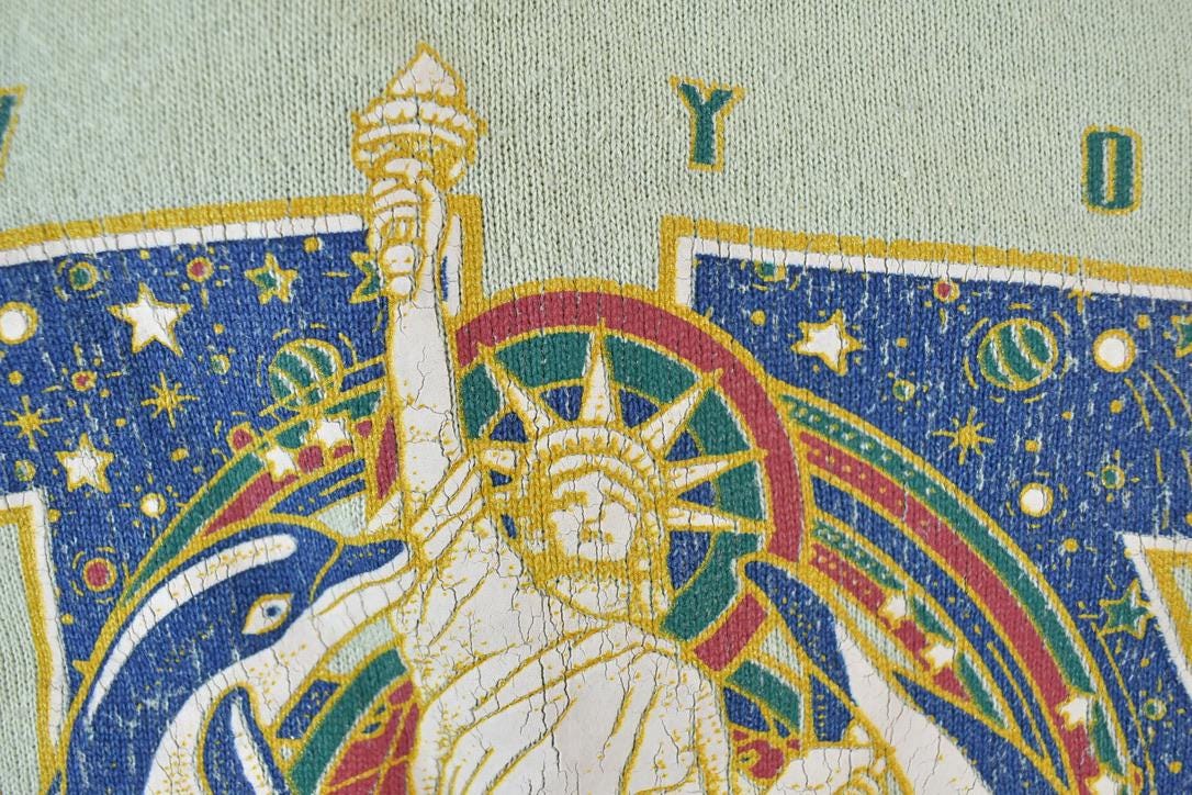 Vintage 1990s New York Statue Of Liberty Crewneck Sweatshirt