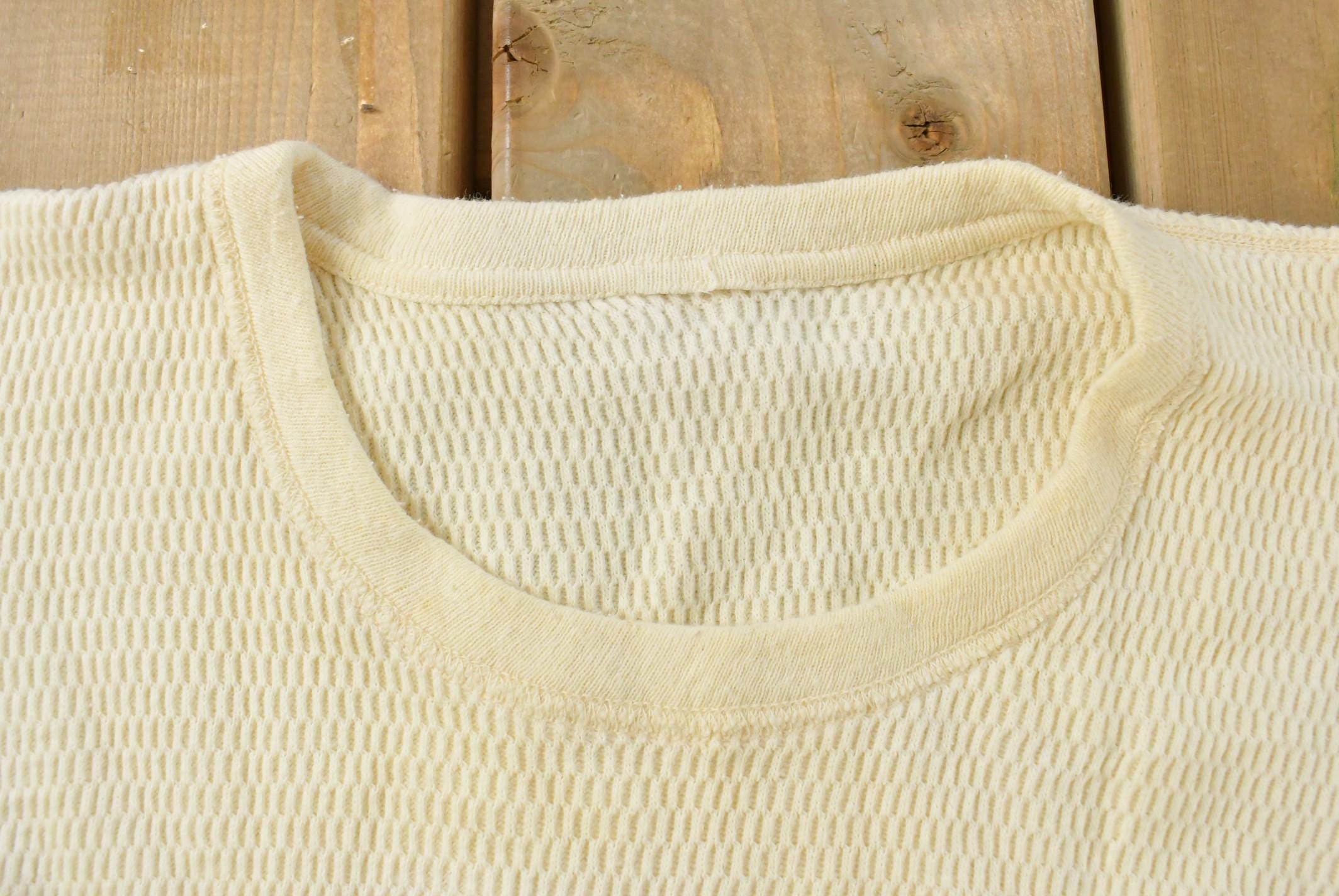 Vintage 1980s Thermal Crewneck Undershirt Mens S /