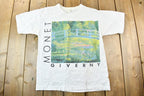 Vintage 1990s Claude Monet Giverny Art Graphic T Shirt