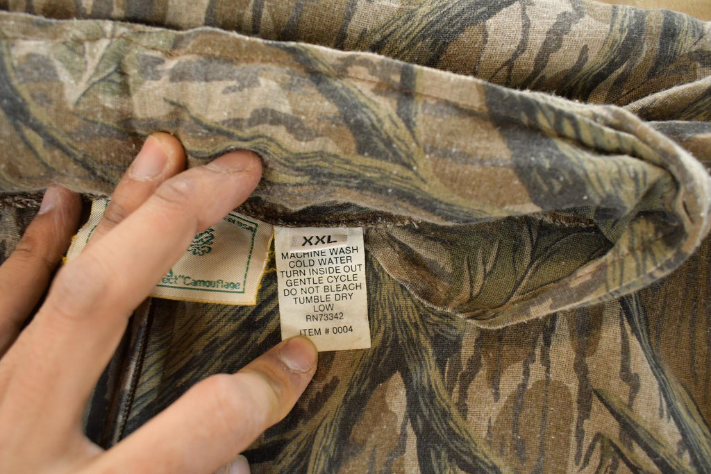 Vintage 1990s Mossy Oak All Over Print Lightweight Tree Camo Jacket Men's 2XL