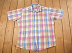 Vintage 1990s J.J Cochran Plaid Button Up Shirt