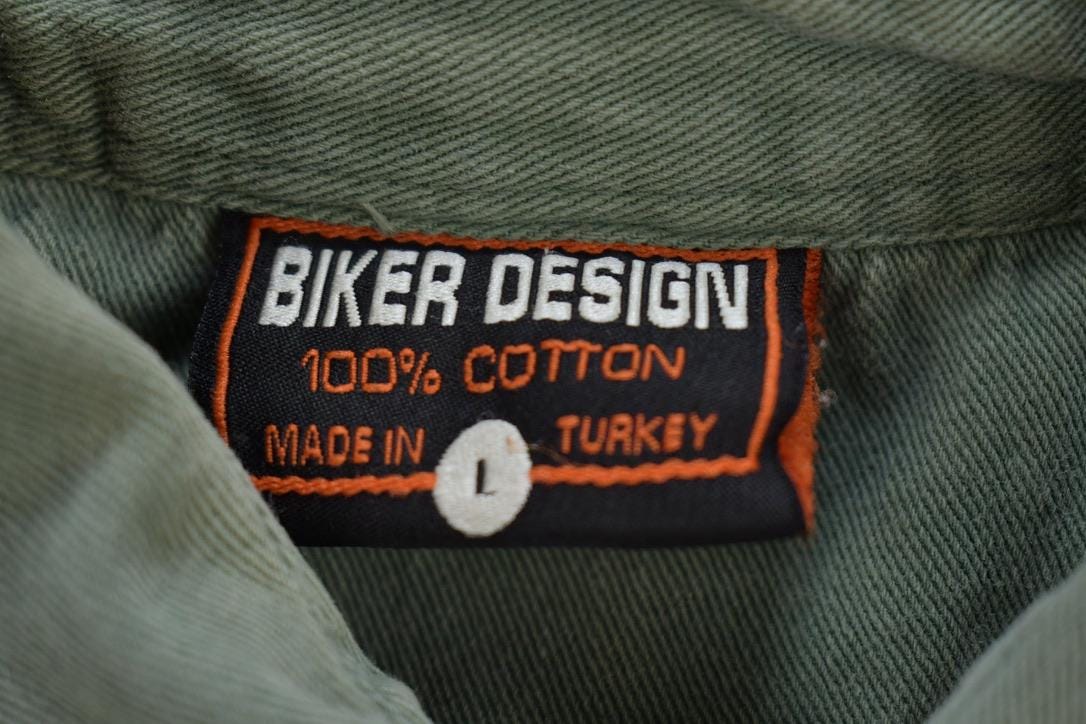 Vintage 2004 Bike Week Daytona Beach USA Muscle Button Up Shirt