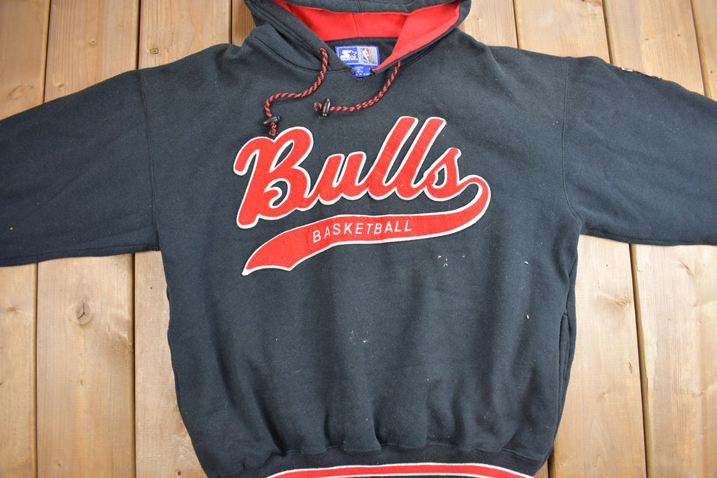 Vintage 1990s Chicago Bulls NBA Embroidered Starter Hoodie