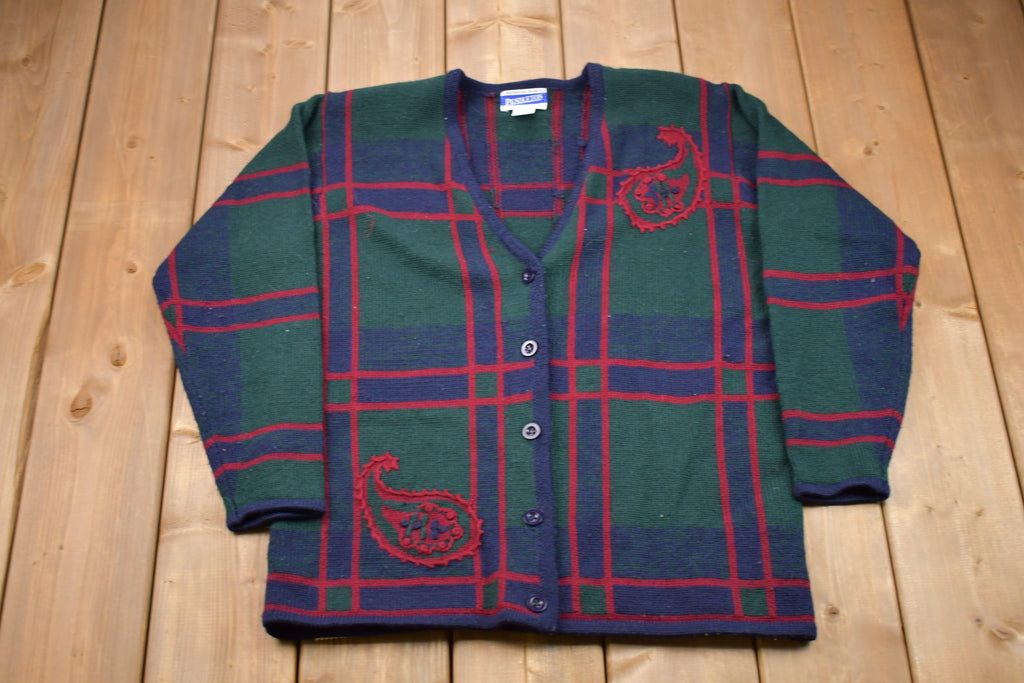 Vintage 1990s Pendleton 100% Wool Knitted Cardigan Women's Large