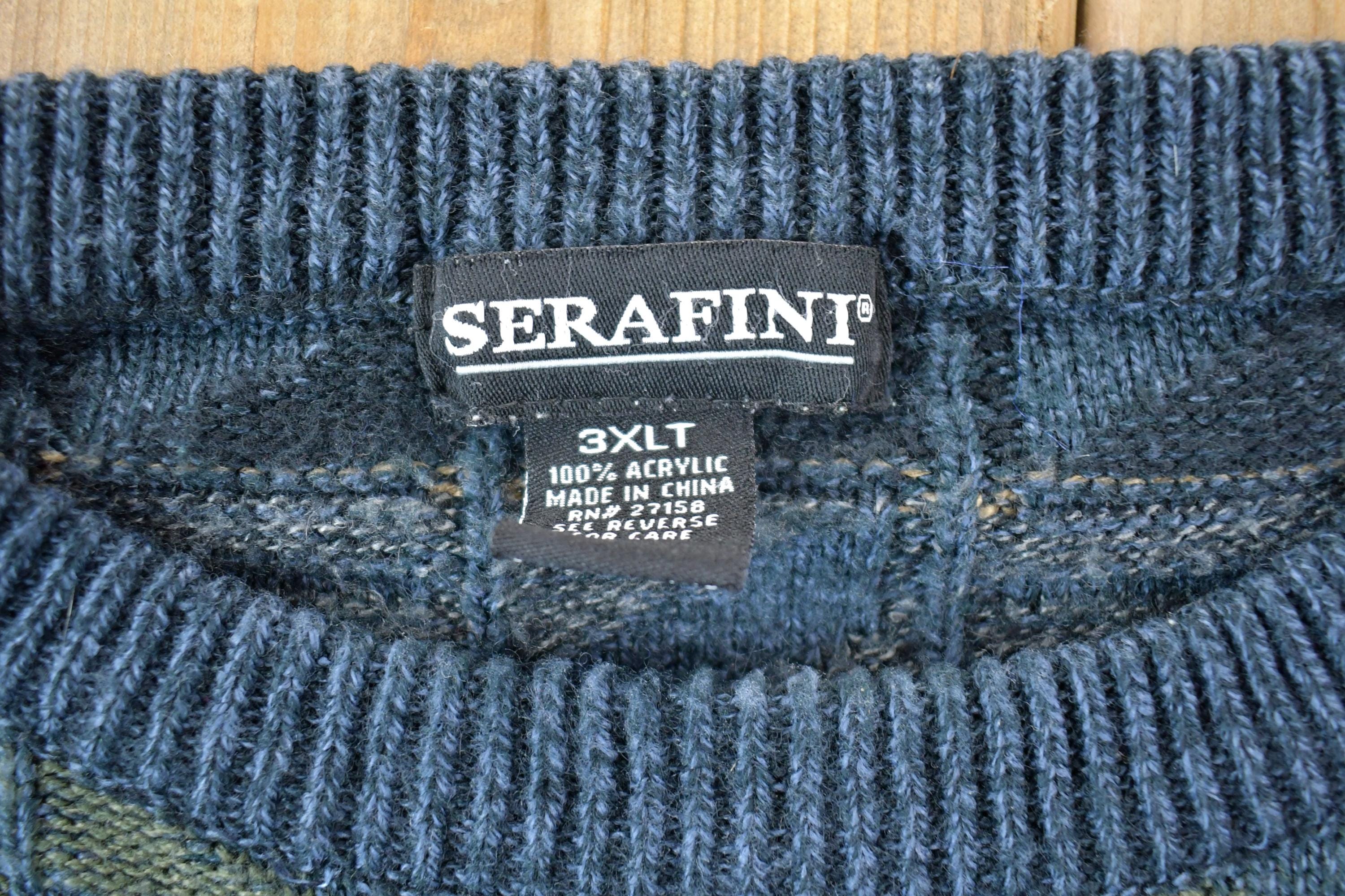 Vintage 1990s Serafini Knit Crewneck Sweater