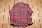 Vintage 1990s Wrangler Plaid Button Up Shirt