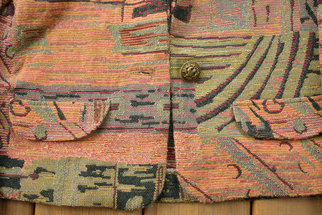 Vintage 1990s All Over Print Blazer Jacket