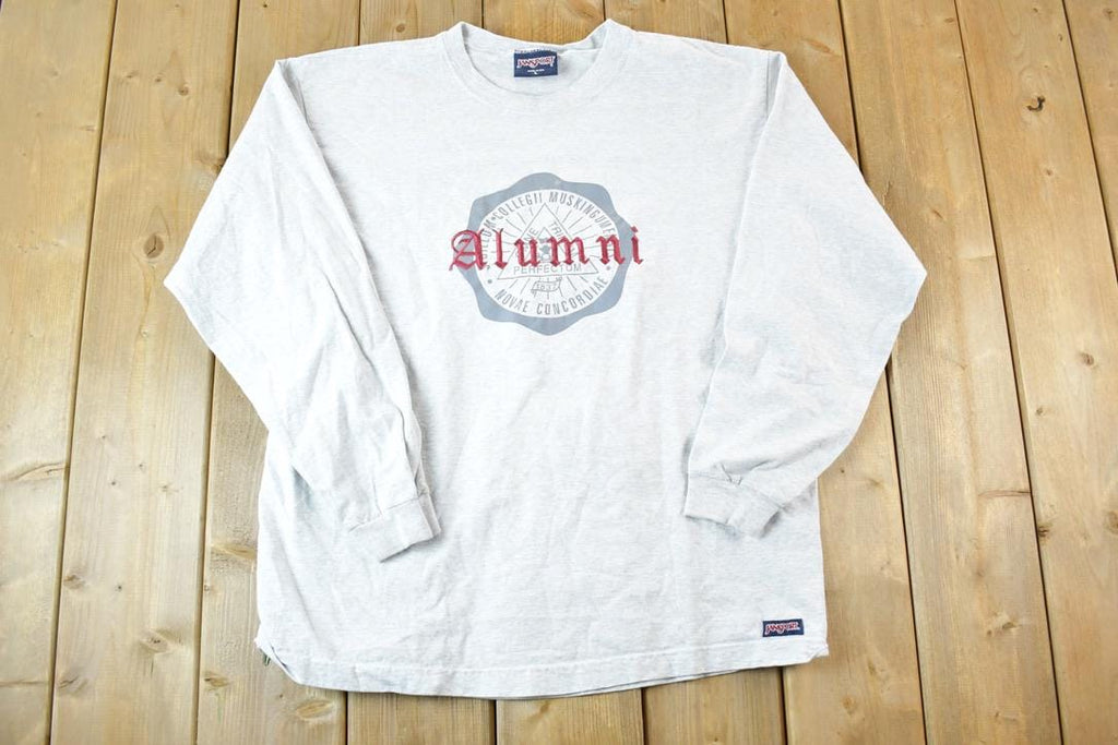 Vintage 1990s Jansport Alumni University Collegiate Long Sleeve T-Shirt Mens L