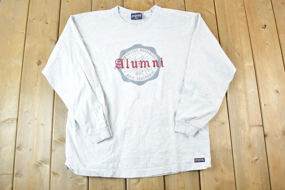 Vintage 1990s Jansport Alumni University Collegiate Long Sleeve T-Shirt Mens L