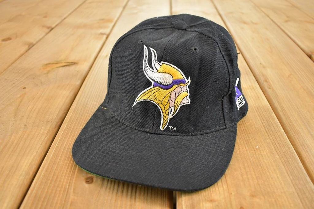 Vintage 1990s Minnesota Vikings Snapback NFL Hat / 90's Embroidered Sportswear Cap
