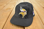 Vintage 1990s Minnesota Vikings Snapback NFL Hat / 90's Embroidered Sportswear Cap