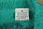 Vintage 1980s Mohair & Acrylic Knit Cardigan Sweater