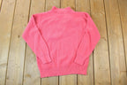 Vintage 1990s Eddie Bauer Knit Abstract Pattern Collared Crewneck Sweater
