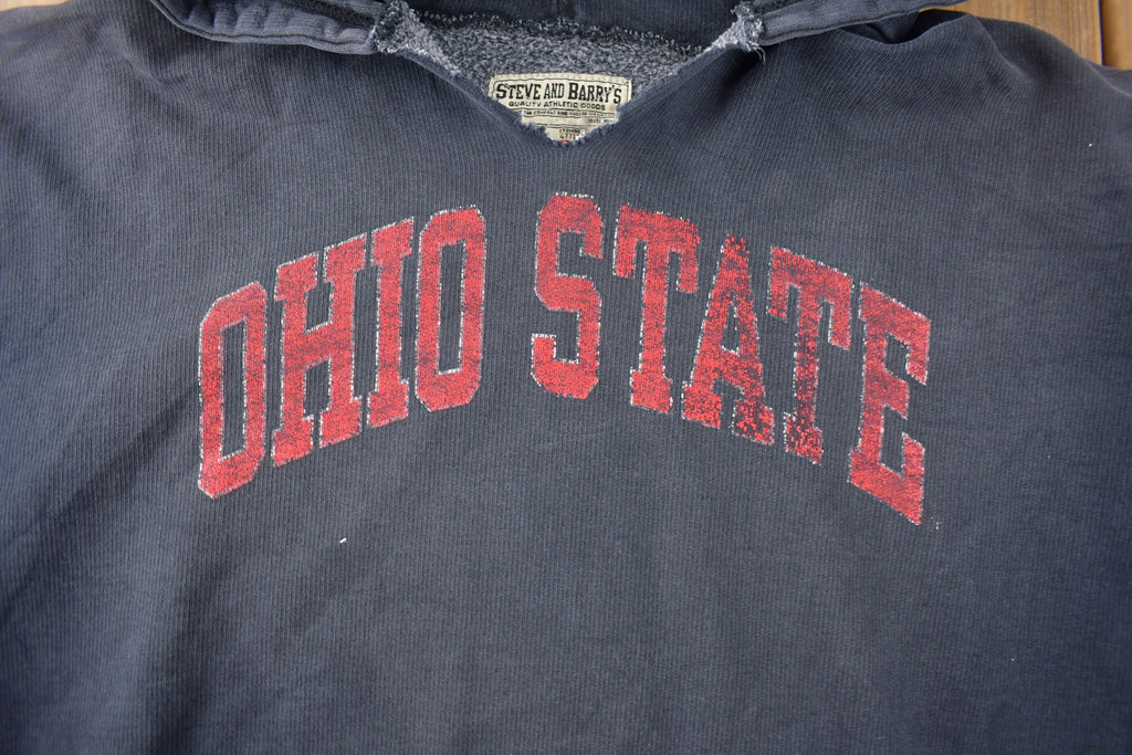 Vintage 1990s Ohio State University Collegiate Heavy Weight Hoodie Size XL