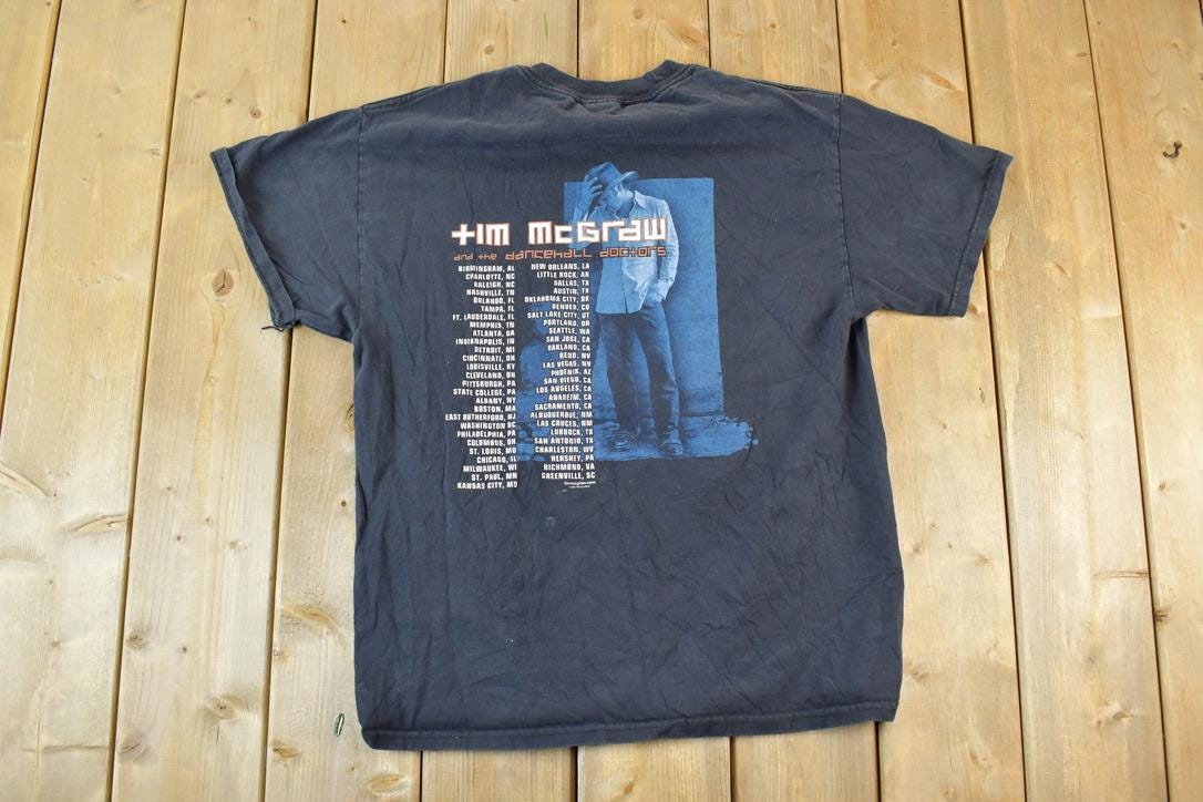 Vintage 1990s Tim McGraw Tour Band T-shirt
