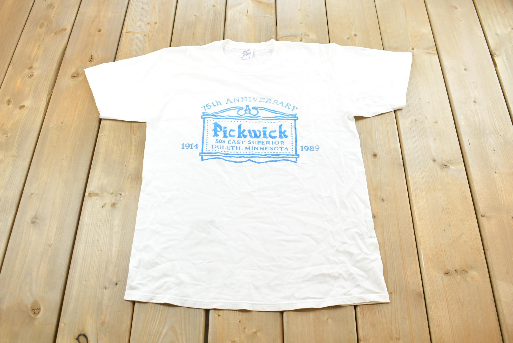 Vintage 1989 Pickwick Restaurant Souvenir T-Shirt Men's M