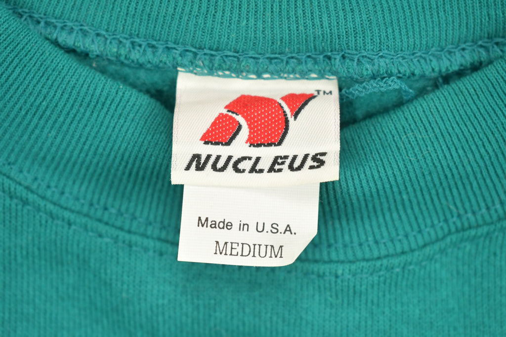 Vintage 1990s Blank Nucleus Turquoise Crewneck Sweatshirt